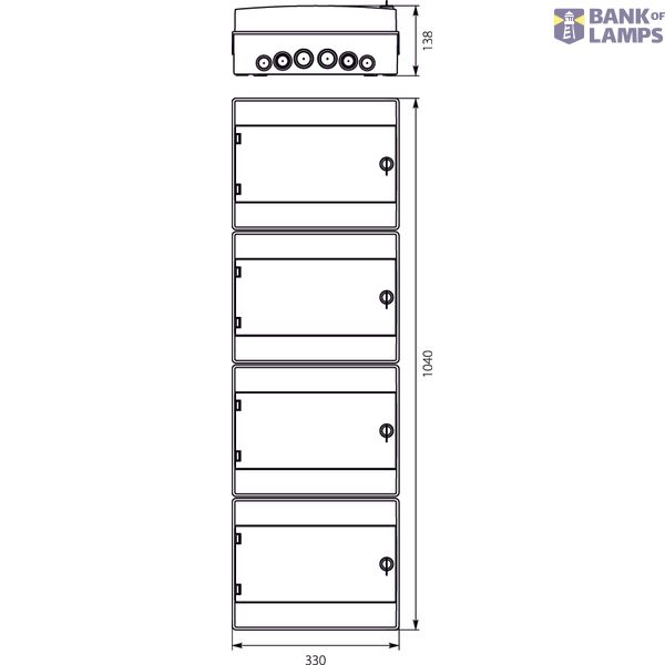 Hermetic switchboard RH-48/4ZB image 1