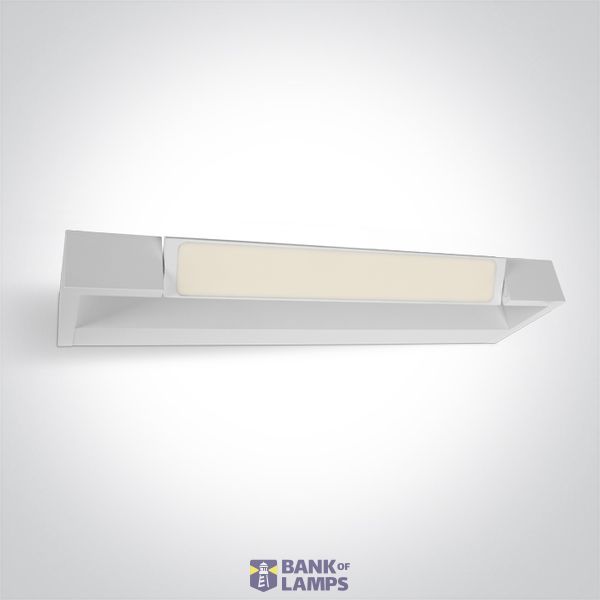 38112C/W/V WHITE BATHROOM / WALL LIGHT 12W CCTV IP44 230V image 1