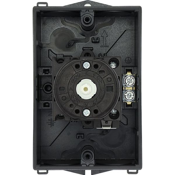 T0-3-8342/I1/SVB Main switch, T0, 20 A, surface mounting, 3 contact unit(s), 6 pole, Emergency switching off function, With red rotary handle and yellow locking ring, image 29