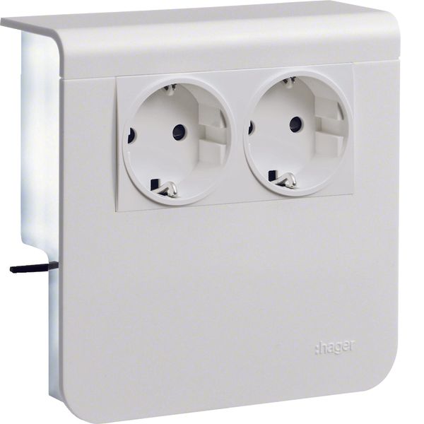 acc.box SL20080 2 x gang traffic white image 1