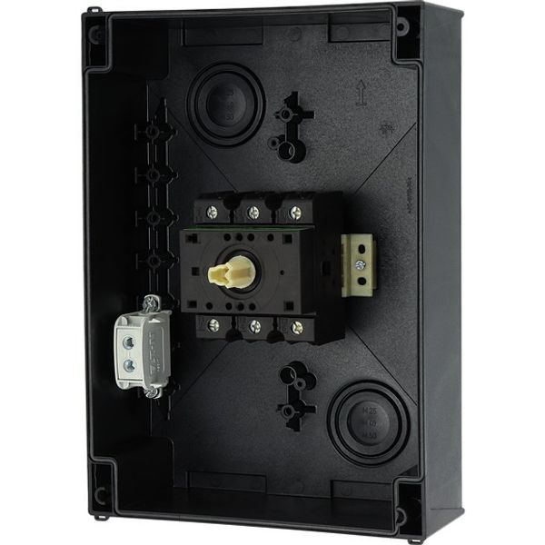 P3-100/I5 On-Off switch, P3, 100 A, surface mounting, 3 pole, with black thumb grip and front plate image 9