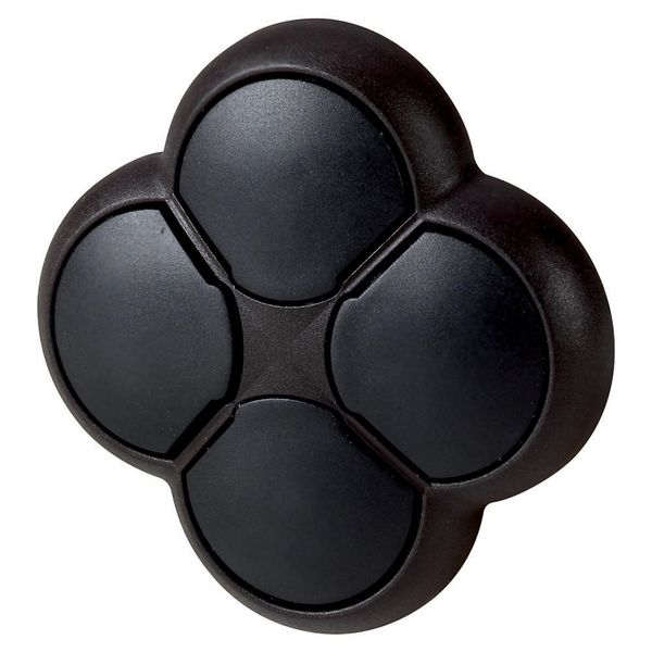 M22S-D4-S Position pushbutton, RMQ-Titan, Actuators non-flush, momentary, 4-fold, opposing pushbuttons not mechanically interlocked, Bezel: black image 2