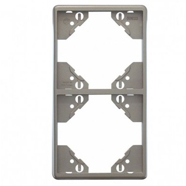 DOUBLE VERTICAL FRAME SILVER image 1