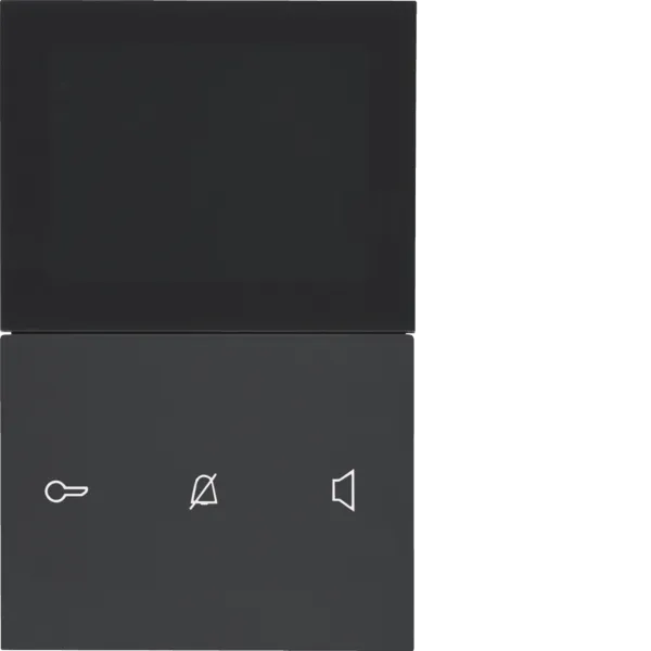 Indoor station video comfort AP 2-wire anthracite matt TOUCH for video intercom systems image 1