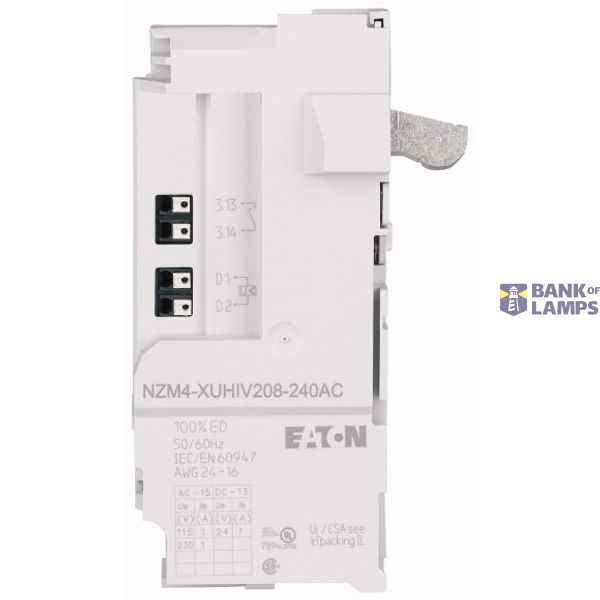 Undervoltage release for NZM4, 1 early-make auxiliary contact, 2NO, 48 image 1