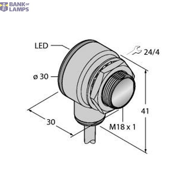 Photoelectric Sensor Diffuse Mode Sensor with Fixed-Field Background Suppression   TM18AP6FF25 image 1