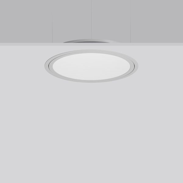 TRIONA round, 28 W, 3150 lm, 830, silver, DALI Recessed ceiling lumina image 2