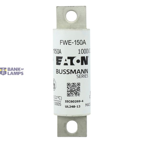 FWE-90A 1000Vdc IEC/UL 90A aR 25mm Round fuse image 1