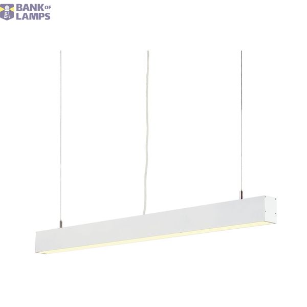 GLENOS ALU-PROFIL with cover, matt white, 1m image 1