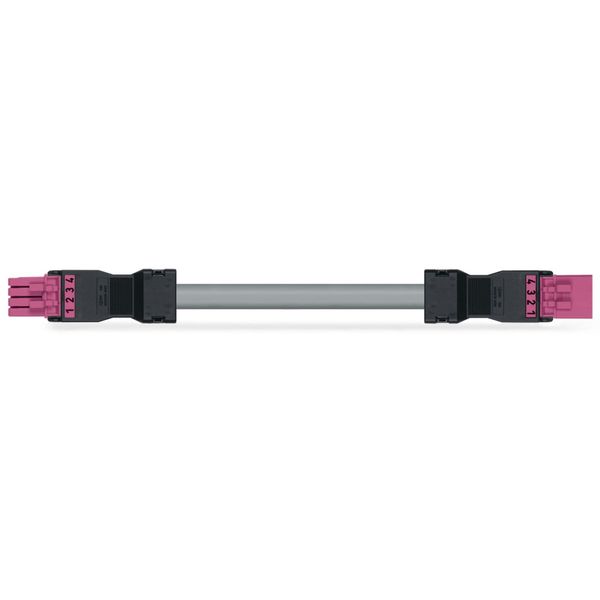 pre-assembled interconnecting cable Eca Socket/plug pink image 2