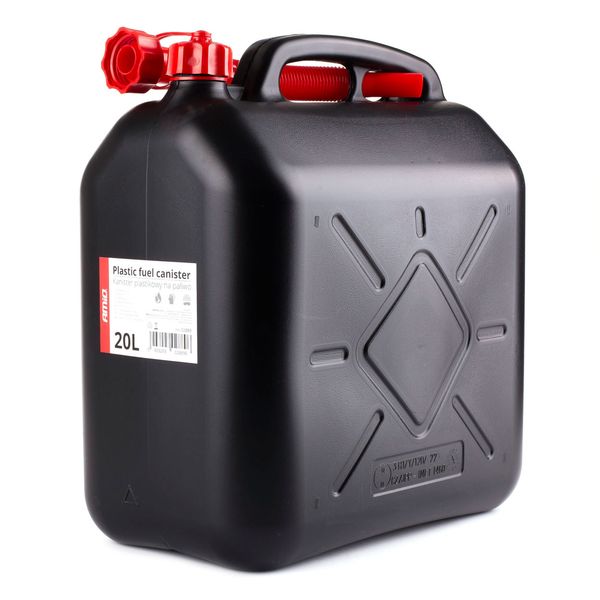 AMiO Plastic fuel can 20L, black image 1