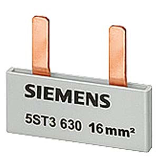 Pin busbar, 16 mm2 connection: 2x 1-phase touch-safe image 1