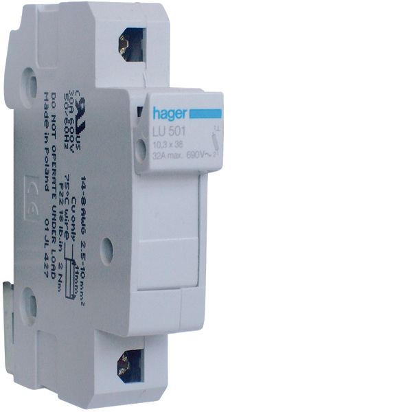 Fuse carrier 1P UL 690V L38 1M image 1