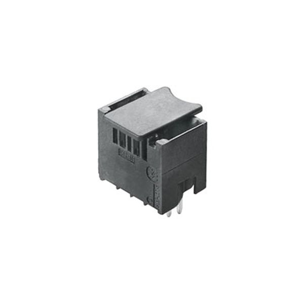 PCB plug-in connector, male header, closed side, THT/THR solder connection, 3.50 mm, Number of poles: 12, 180°, Solder pin length (l): 1.5 mm, tinned, black, Tape image 1