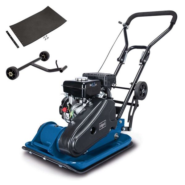HP2300S Wacker Plate Compactor | 54 x 42cm Plate | 5.6hp Petrol | 23,000N Force | 35cm Depth | Inc. Wheels & Rubber Mat image 1