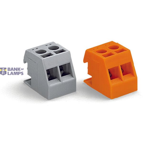 Transformer terminal block 2-pole with self-rising clamping plates ora image 1