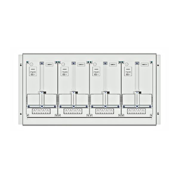 Meter box insert 1-row, 4 meter boards / 10 Modul heights image 1