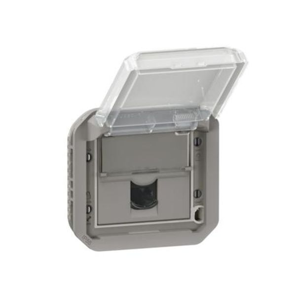RJ45 socket Plexo category 6 FTP grey mechanism image 1
