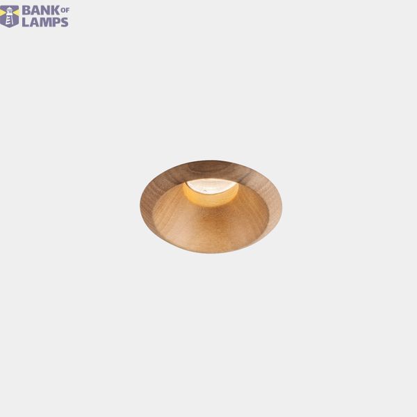 Downlight Play Raw Mini Walnut 3.2W LED warm-white 3000K CRI 80 46.7º ON-OFF Walnut wood IP54 264lm image 1