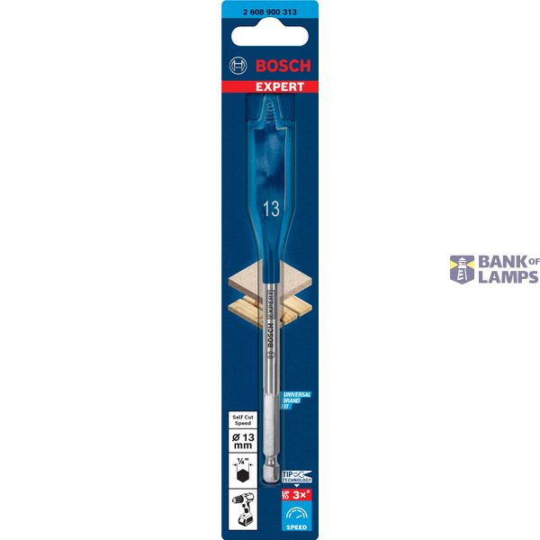 EXPERT Self Cut Speed Spade Drill Bit 13 x 152 mm image 2