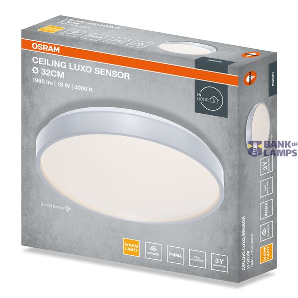 CEILING LUXO SEN 18W 830 IP20 SI OSRAM image 2