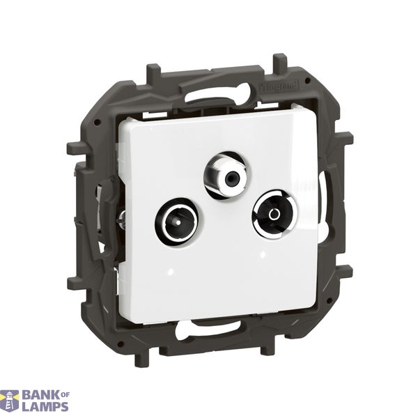 PRISE TV-R-SAT ETOILE BLANC image 1