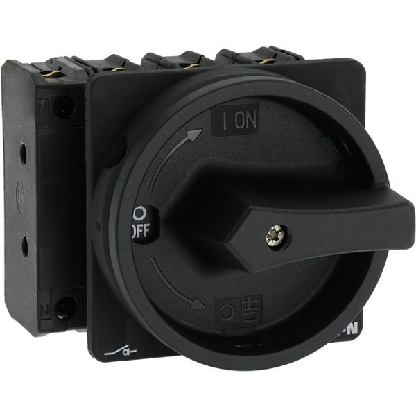 P3-63/EA/SVB-SW/N Main switch, P3, 63 A, flush mounting, 3 pole + N, STOP function, With black rotary handle and locking ring, Lockable in the 0 (Off) position image 8