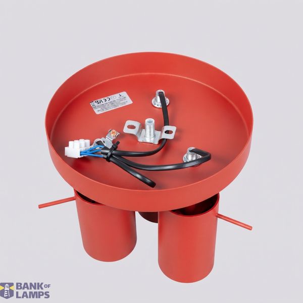 Ceiling lamp RING 3P red image 6