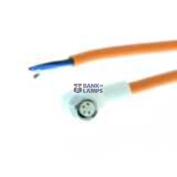 Sensor cable, M8 right-angle socket (female), 4-poles, PVC washdown re AA019164B image 1