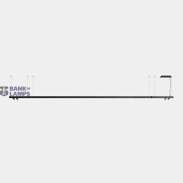 Lineal lighting system APEX_2_SPOTS_D30_AW42_43_44_45_46_47 66W LED warm-white 3000K CRI 90 ON-OFF Black IP40 5765lm image 1