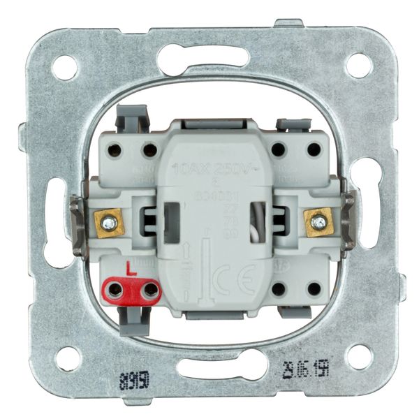 One-gang push button insert illuminated between L-L1, NO image 3