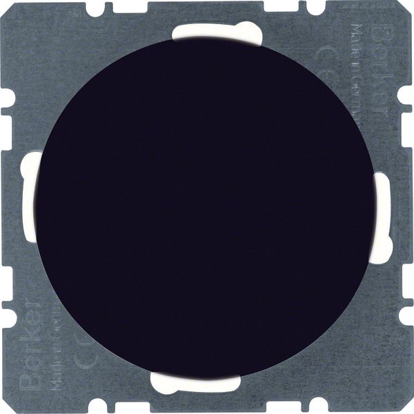 Blind plug centre plate, R.1/R.3, black glossy image 1