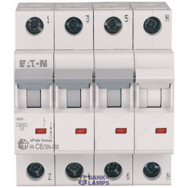 HN-C6/3N-HX Eaton Moeller series xPole Home - HN/HN-HX MCB image 1