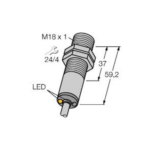 Photoelectric Sensor Diffuse Mode Sensor   M18SN6DL image 1