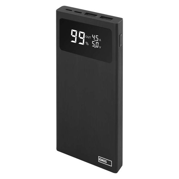 EMOS BETAQ 10 Portable Power bank, 10 000 mAh, 22.5 W, black image 1