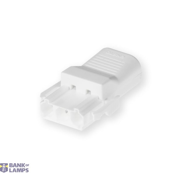 Coupler 3-p plug, str-rel, low, wht image 1