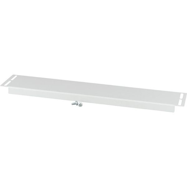 XLST2J85B Bottom/Top coverstrip 110mm long, blind, IP20, for 850mm Sectionwidth, grey image 3