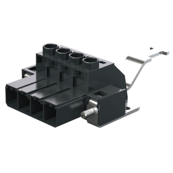PCB plug-in connector, male plug, 7.62 mm, Number of poles: 3, 180°, Clamping yoke connection, Clamping range, max. : 6 mm², Box image 1