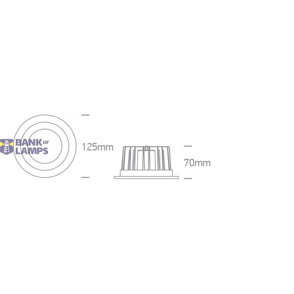 BLACK 10W CCTV IP20 60deg 230V image 2