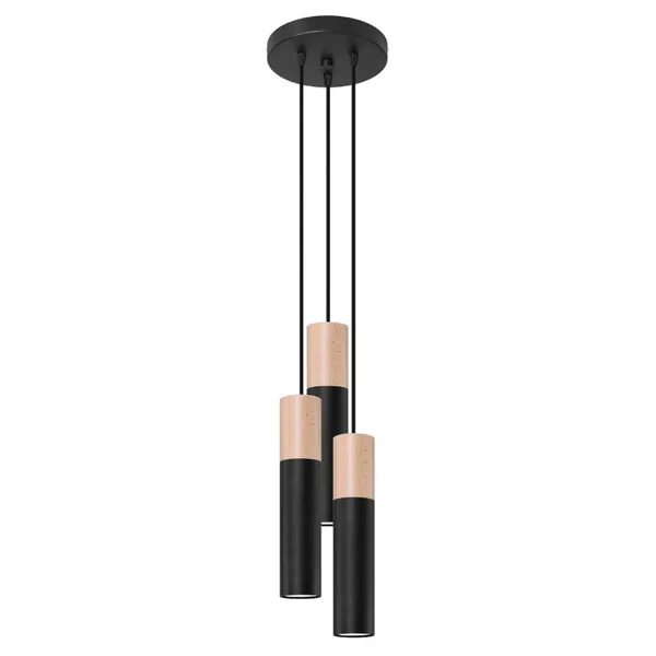 PABLO HANGING LAMP 3P BLACK GU10 3X40W IP20 image 1