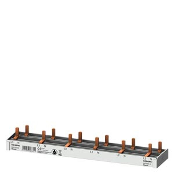 compact Pin Busbar, 10mm2 connection: 3p/N 6x AFDD 5SM6 + 6x compact device image 1