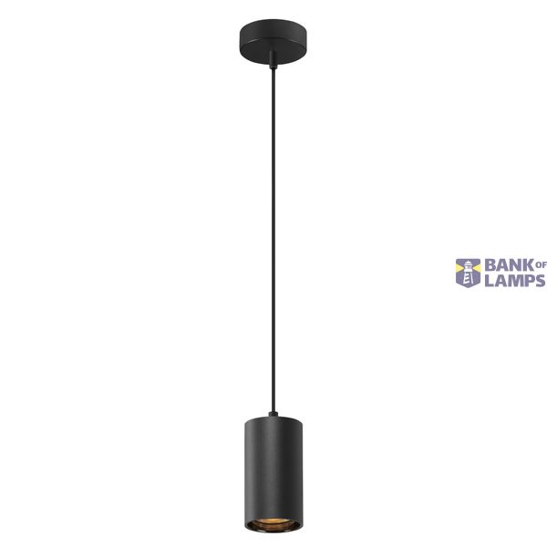 ASTO TUBE, pendant light, GU10, pendant length 250 cm, 1x max. 10 W, black image 1