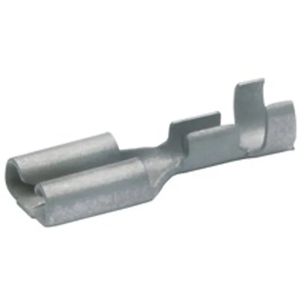 Uninsulated flat plug sleeve, 2.8 x 0.8 mm, 0.5 to 1.0 mm², AWG 20 to 18, brass, tin-plated, 18201A image 1