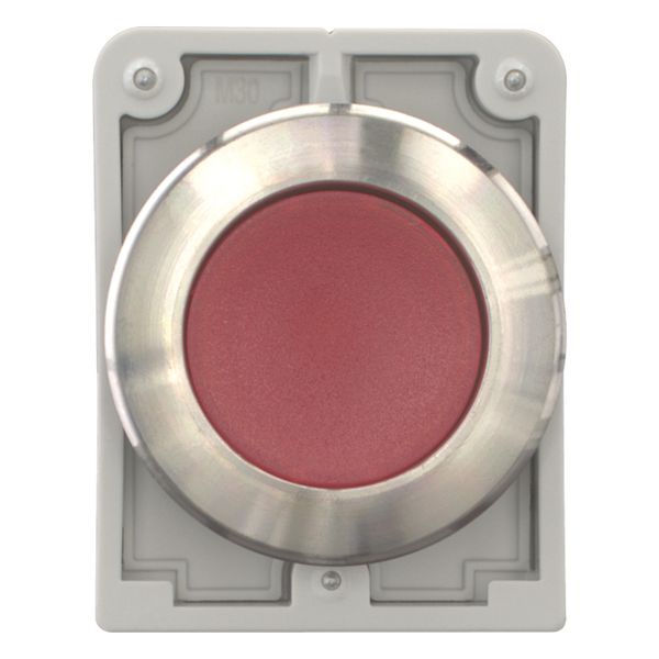 M30I-FDL-R Illuminated pushbutton actuator, RMQ-Titan, flat, momentary, red, blank, Front ring stainless steel image 10