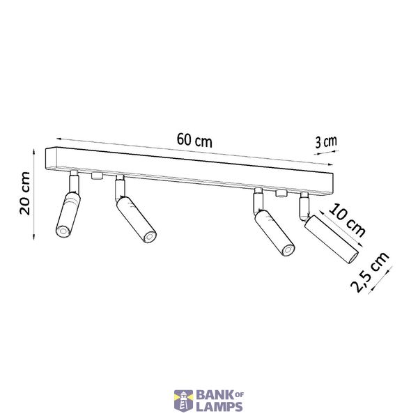 CEILING LAMP EYETECH 4 WHITE G9 4X40W IP20 image 6