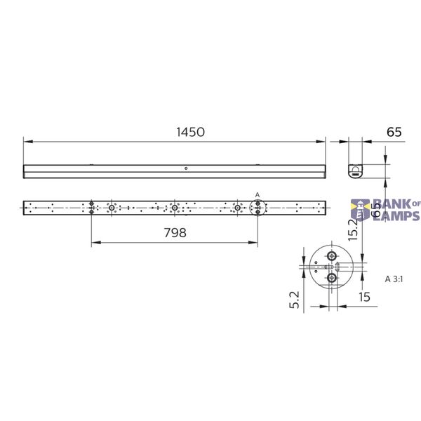 BN126C LED80S/840 PSU ELB3 L1500 image 6