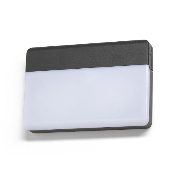 GAVIN wall anthracite grey frosted acrylic 230V LED 13W IP65 3000K image 1