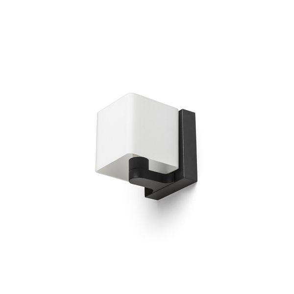 PHILLY wall black opal-colored glass 230V LED G9 7W image 1
