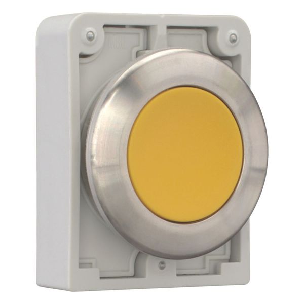 M30I-FDR-Y Pushbutton, RMQ-Titan, flat, maintained, yellow, blank, Front ring stainless steel image 7