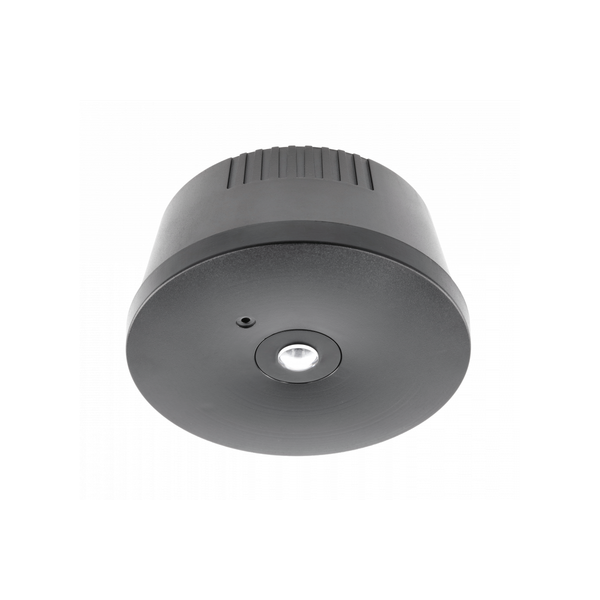 Emergency LED luminaire OGLA, 3 W, 200 lm, 6400K, AC220-240V, IP20, 3 hours, single-mode, TEST button, black image 1